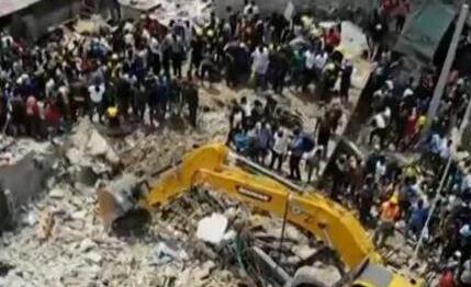 尼日利亚楼房坍塌百人被埋至少10死 已约40人获救